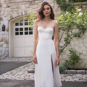 NWT Reformation IVORY JULIETTE MIDI DRESS Size 8